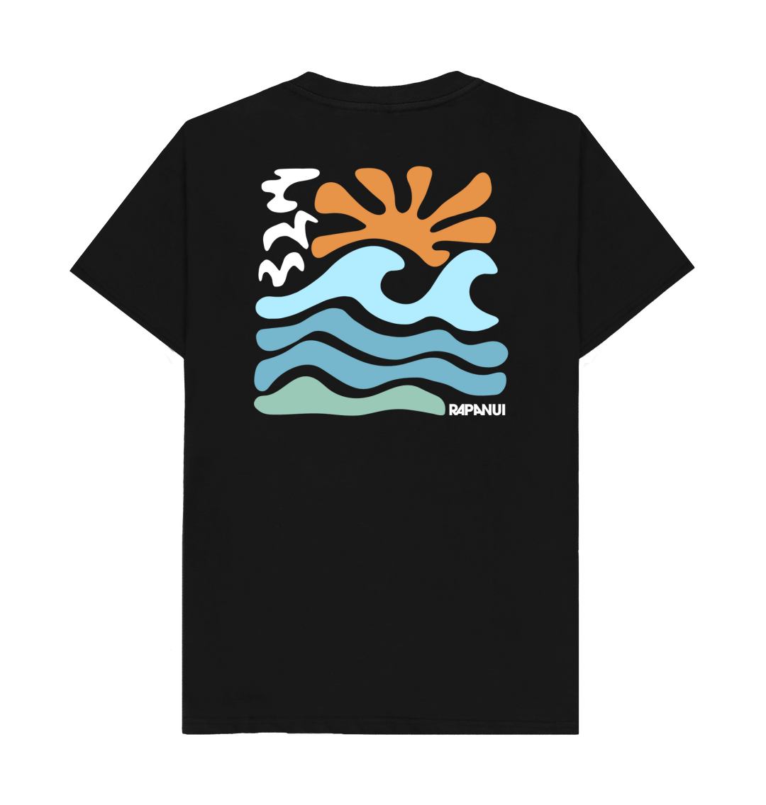 Black Printed T-shirt Back