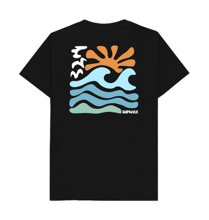Black Printed T-shirt Back