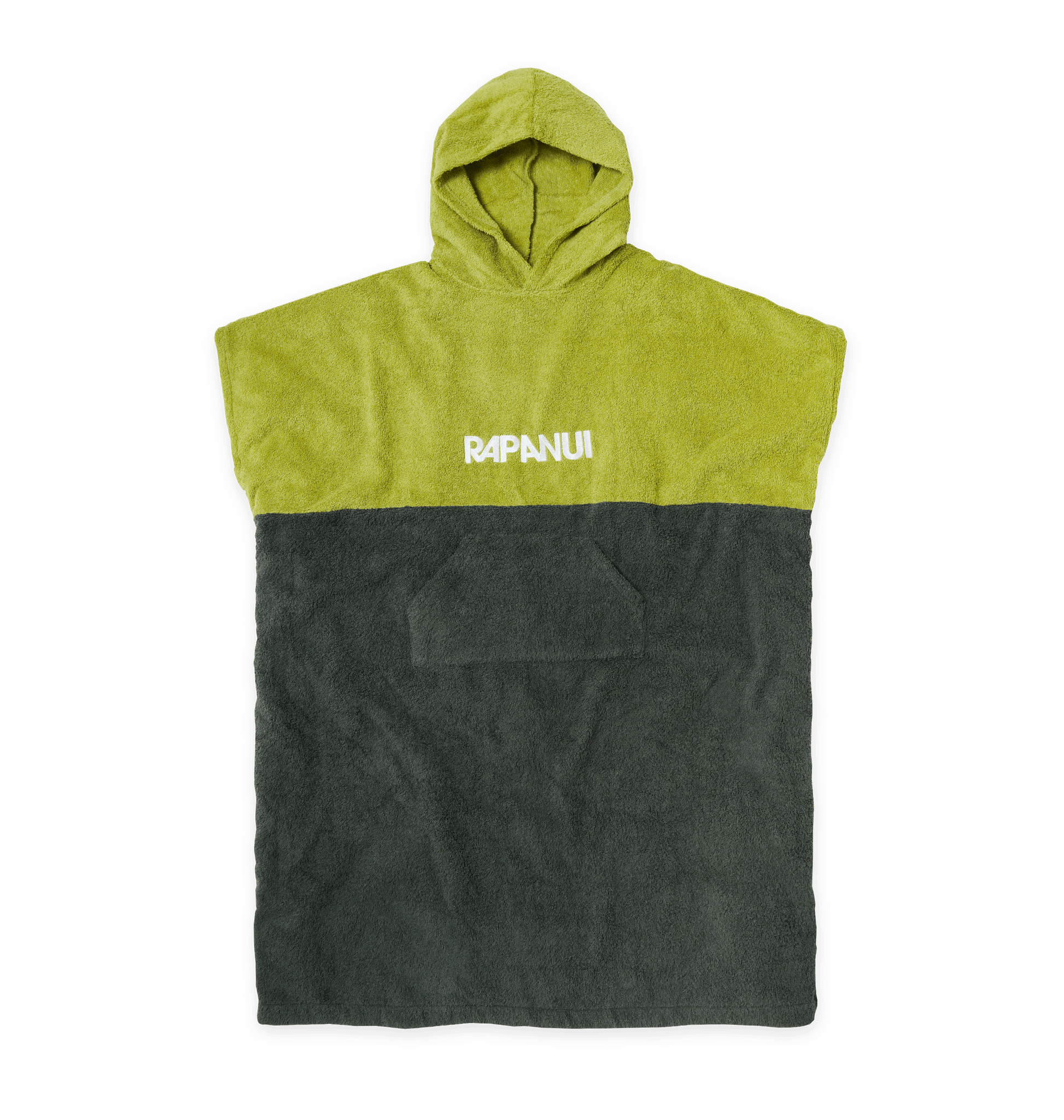 Green-Grey Surf Change Towel Robe Front