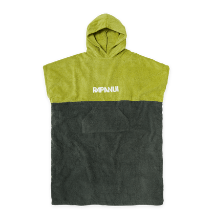 Green-Grey Surf Change Towel Robe Front