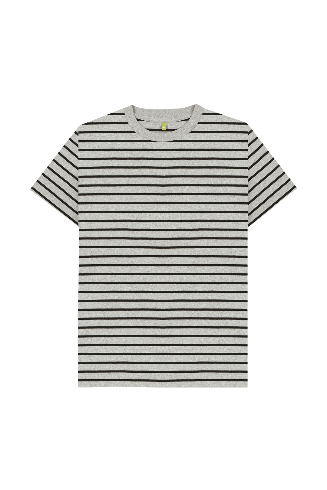 Grey & Black Stripe Printed Premium T-Shirt