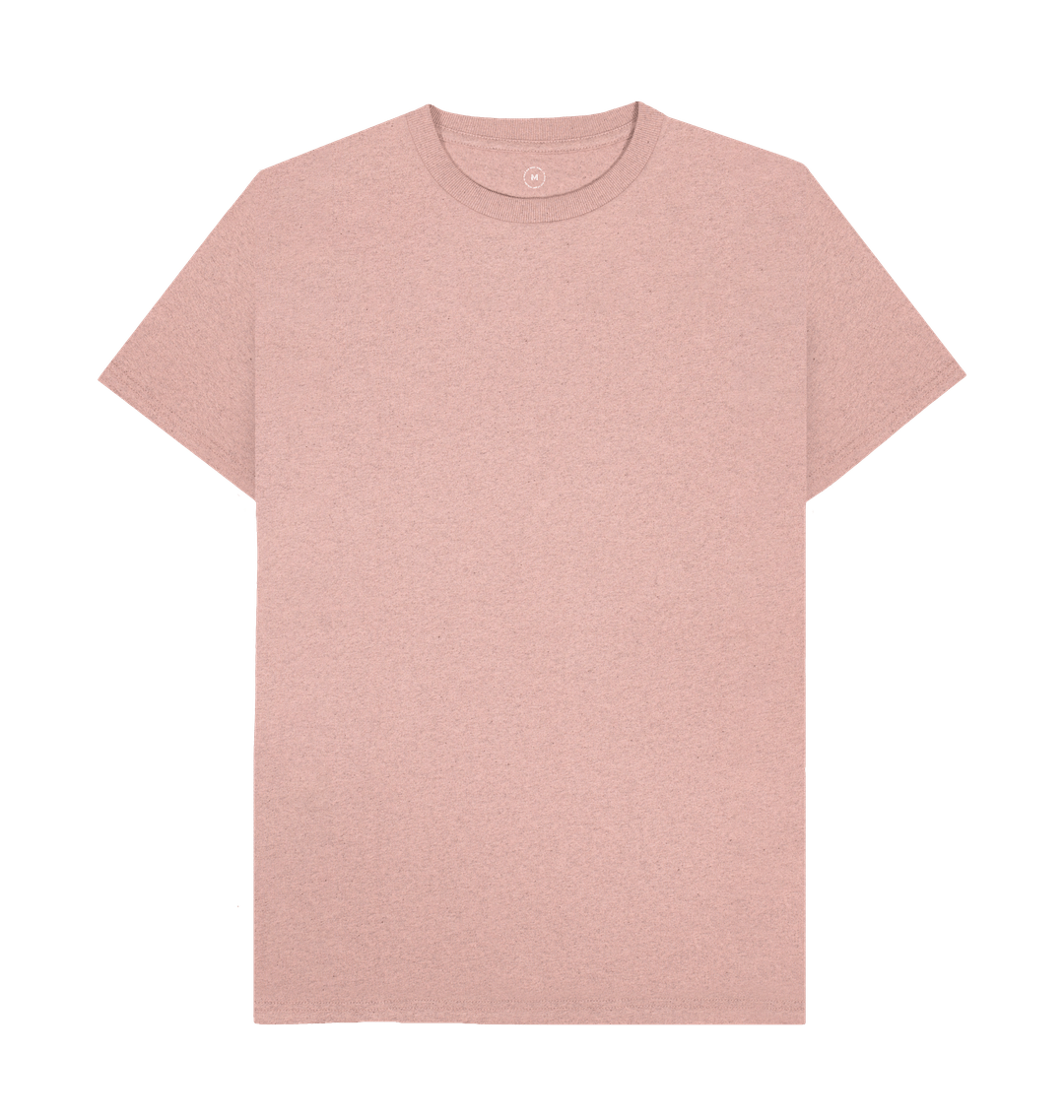 Sunset Pink Recycled Printed T-Shirt Front
