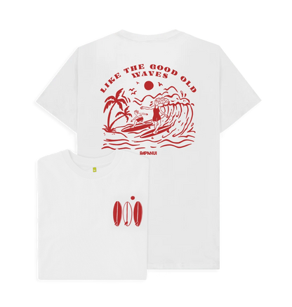 White Printed T-shirt Front