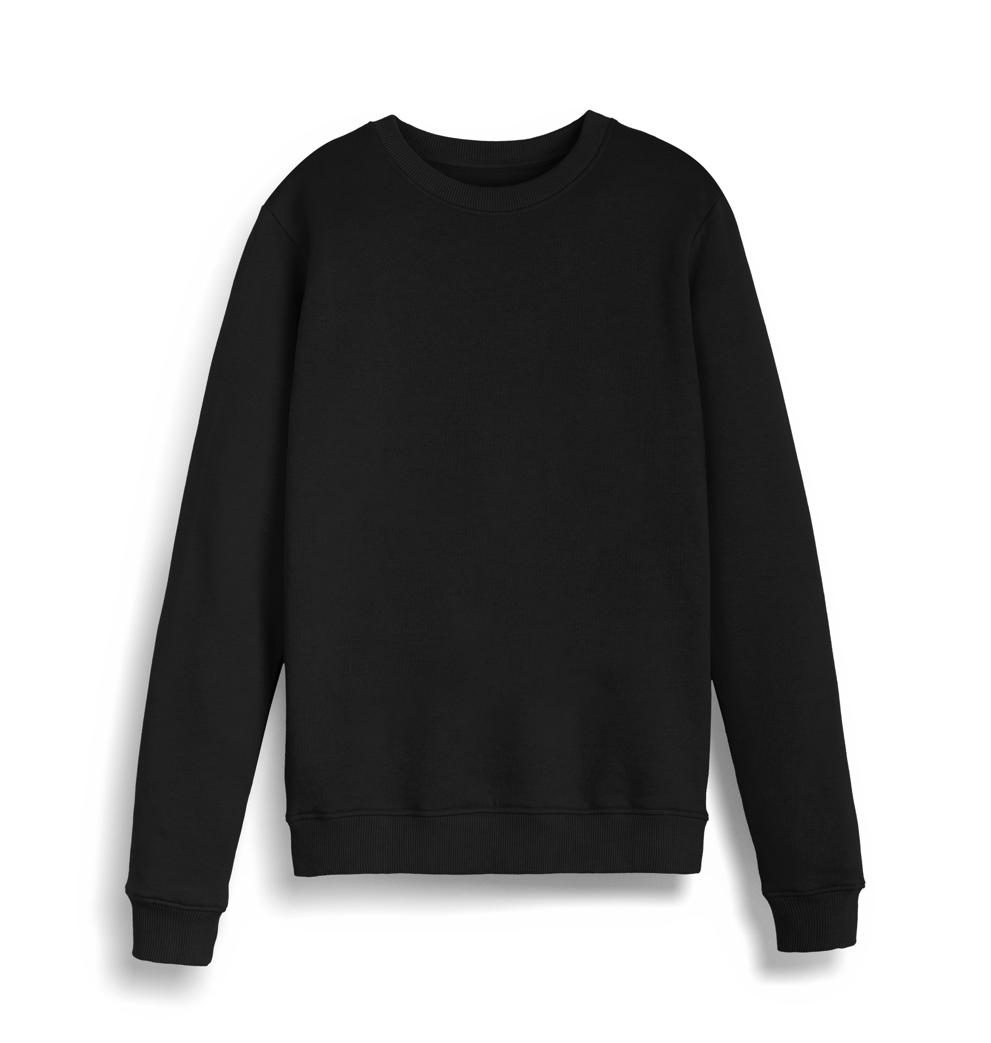 Black Printed Sweater Front