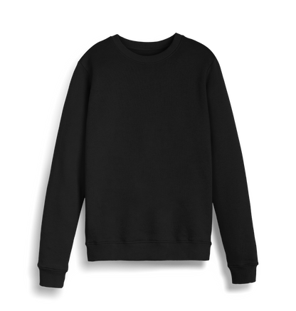 Black Printed Sweater Front