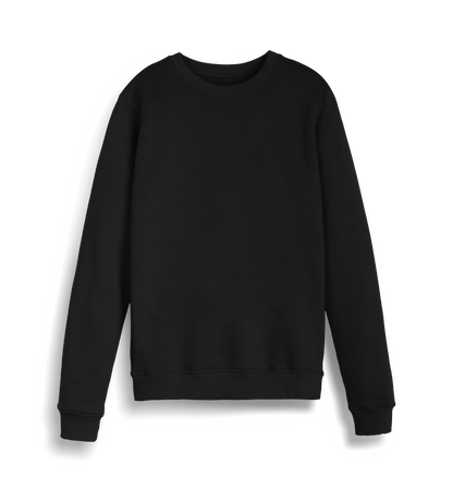 Black Printed Sweater Front