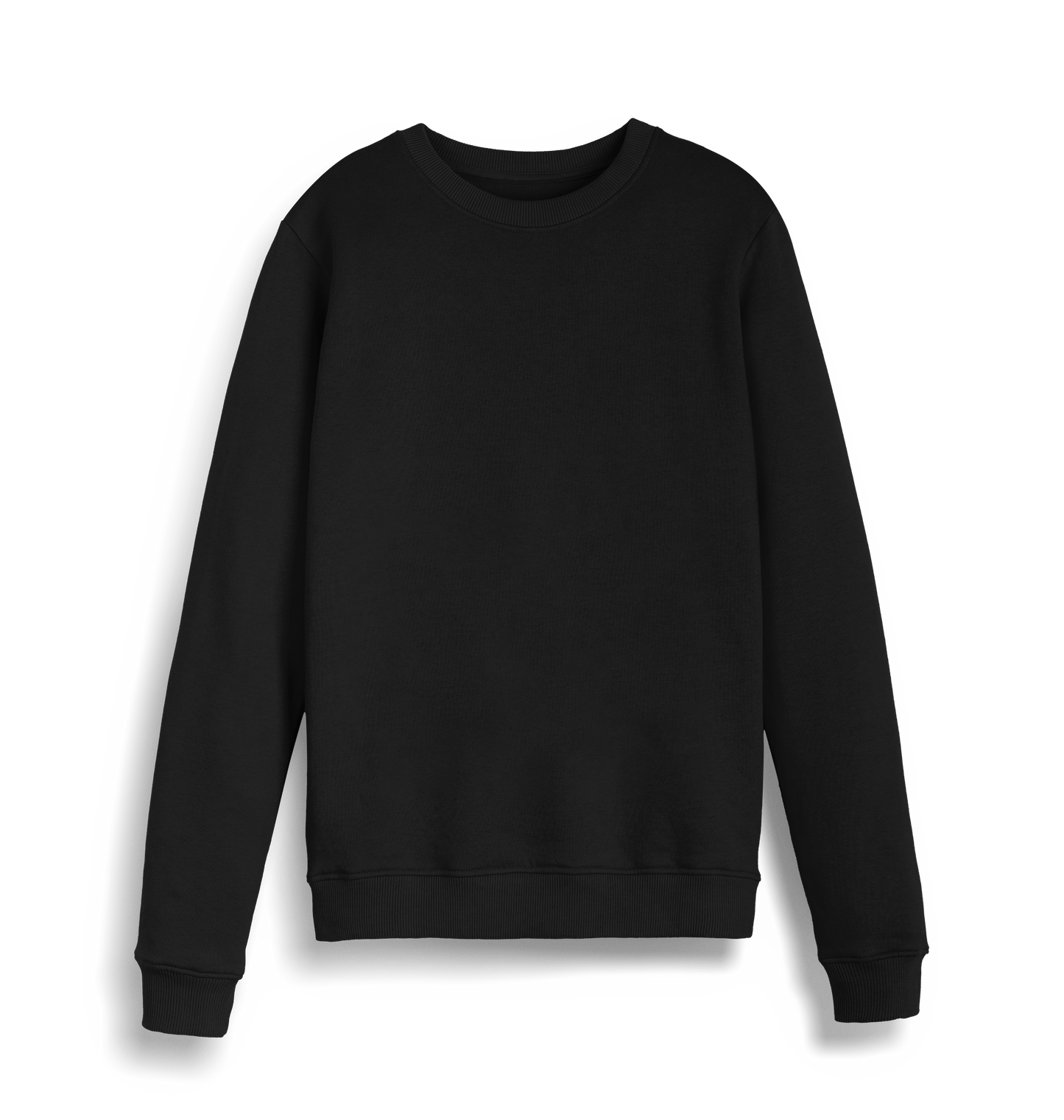 Black Printed Sweater Front