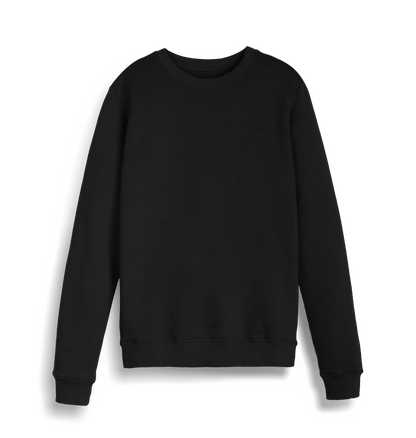 Black Printed Sweater Front