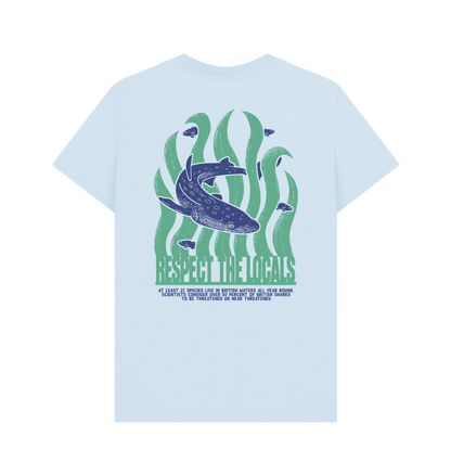 Sky Blue Printed T-shirt Back