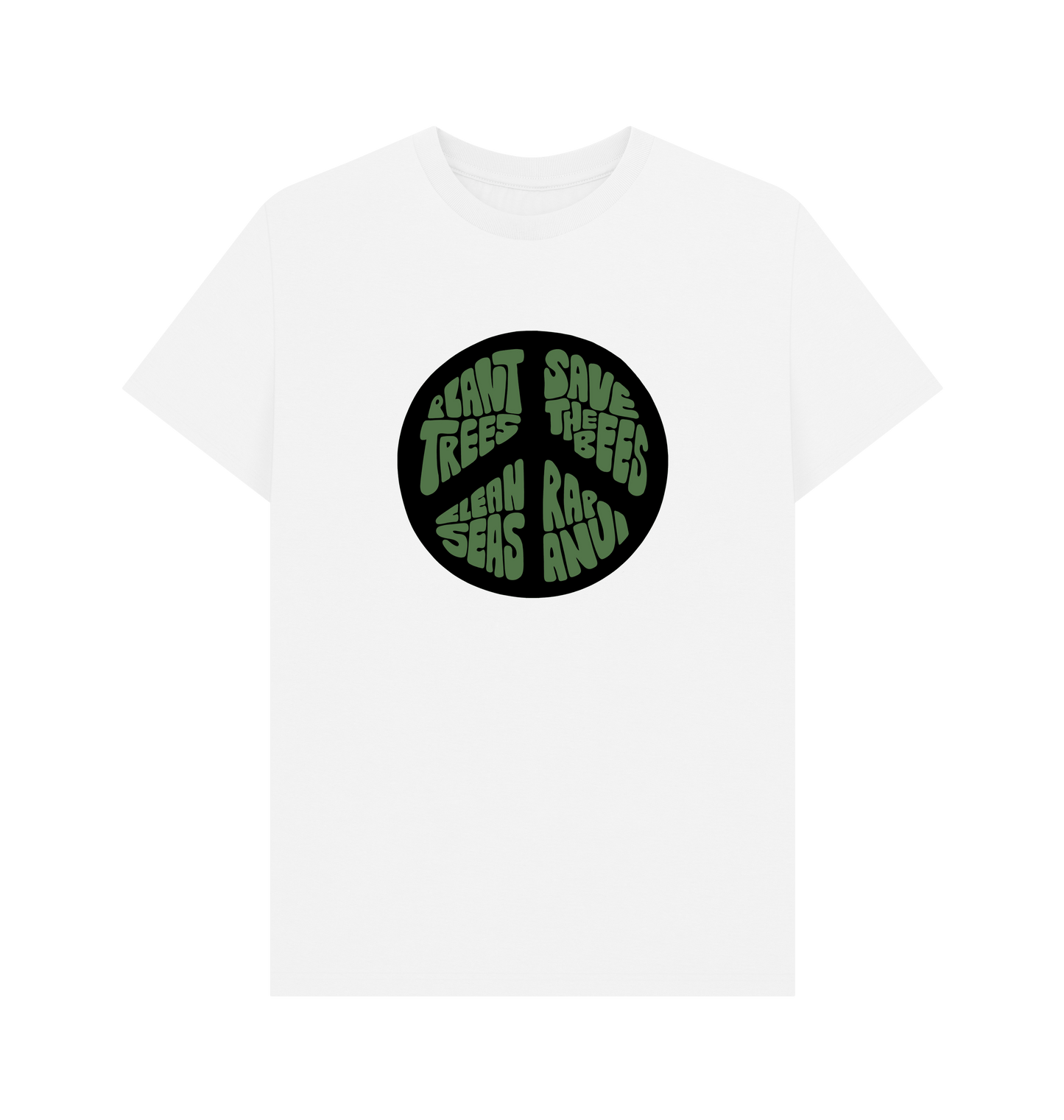 White Printed T-shirt Front