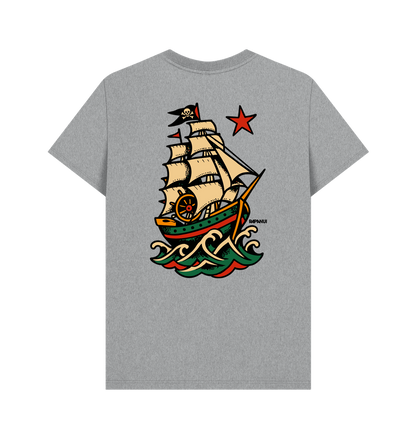 Athletic Grey Printed T-shirt