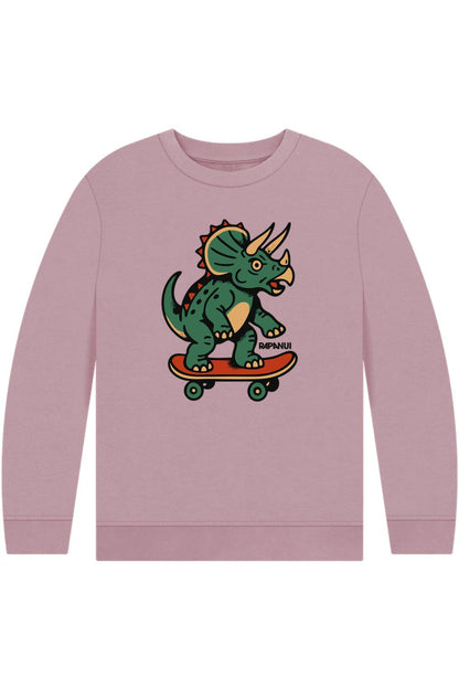 Mauve Printed Kids Jumper