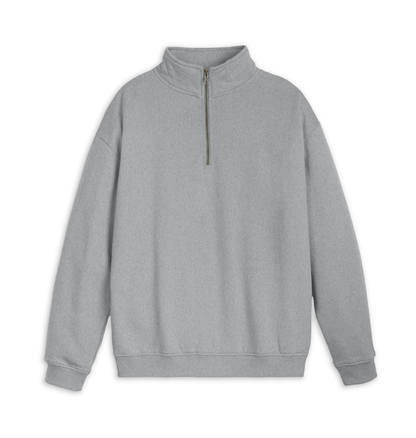 Athletic Grey Printed Sweater Front