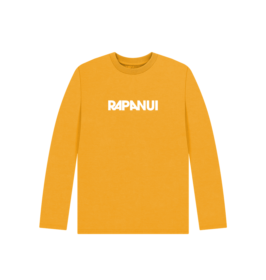 Mustard Printed Kids T-Shirt Front