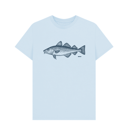 Sky Blue Printed T-shirt