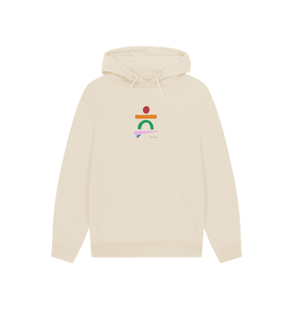 Oat Printed Hoody Front