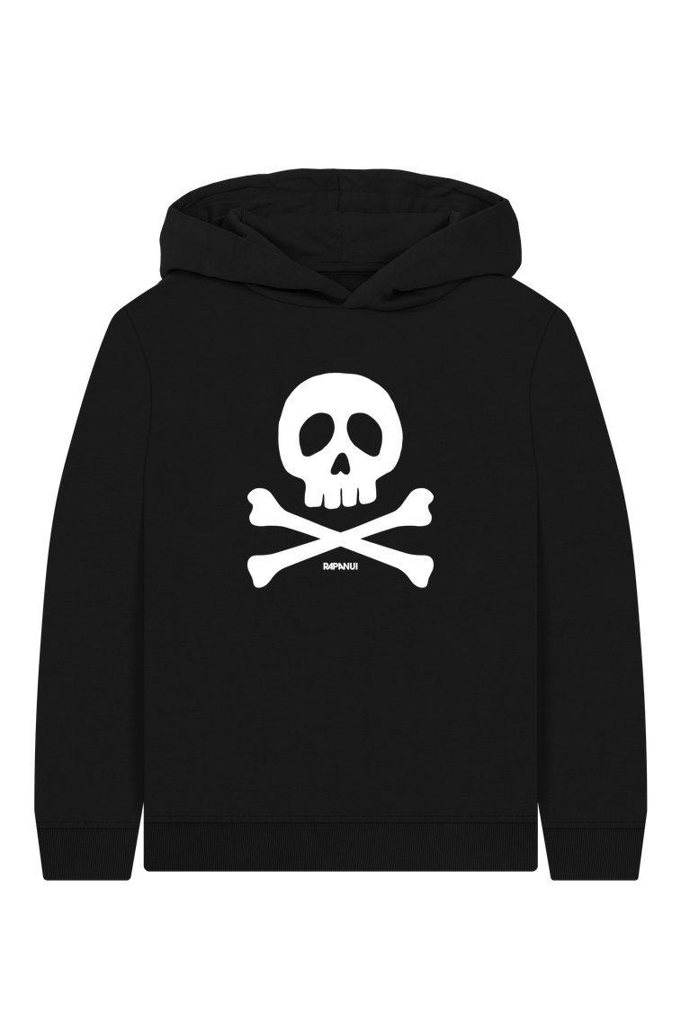 Black Printed Kids Hoodie