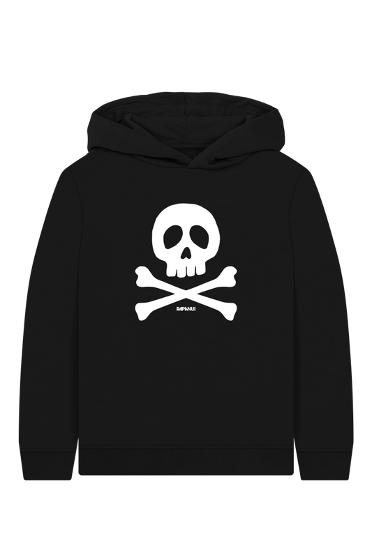 Black Printed Kids Hoodie