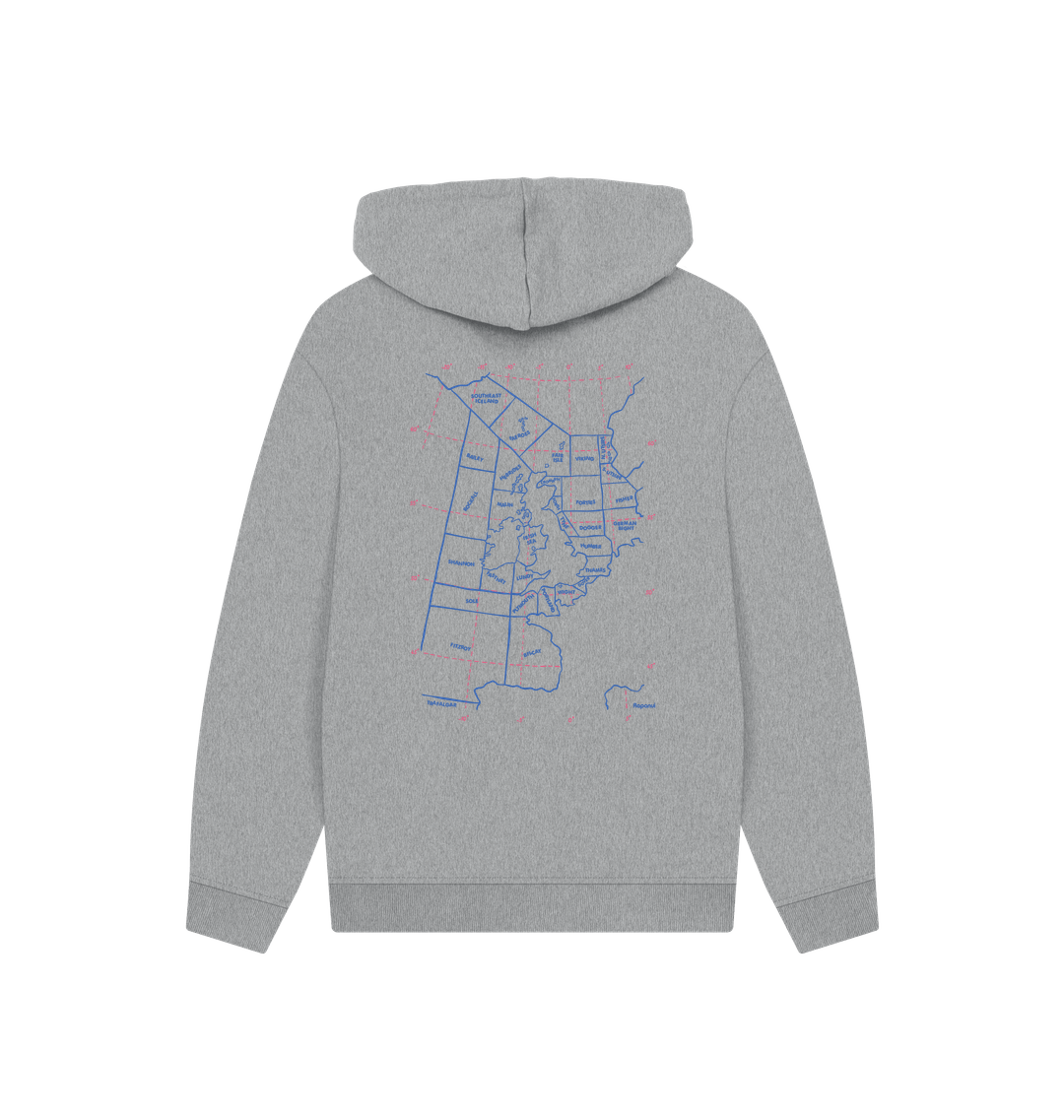 Athletic Grey Printed Hoody Back