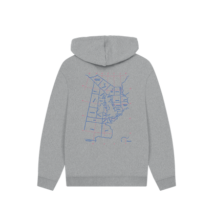 Athletic Grey Printed Hoody Back