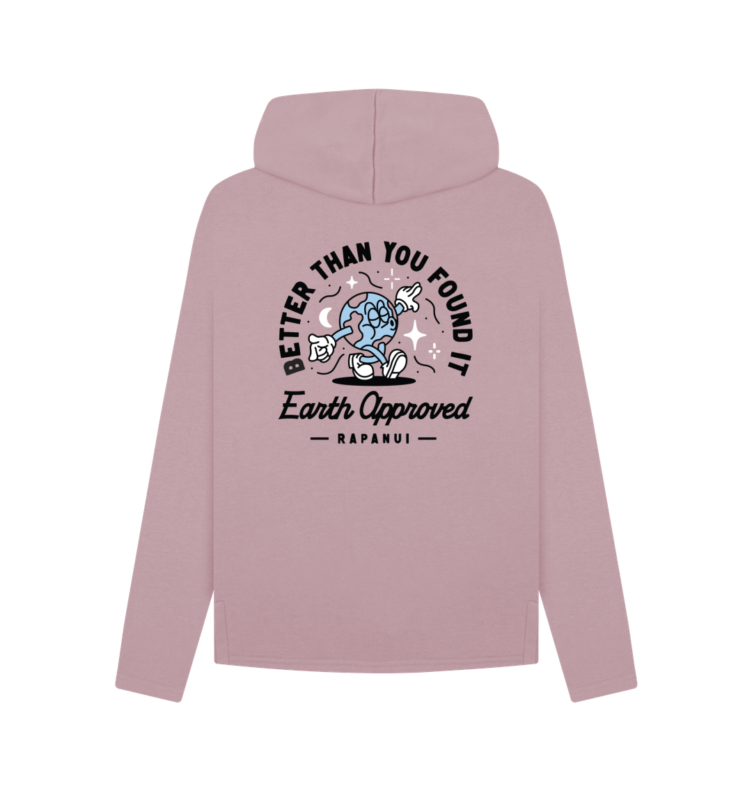 Mauve Printed Hoody Back