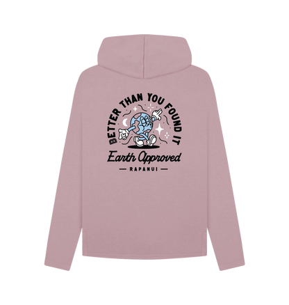 Mauve Printed Hoody Back
