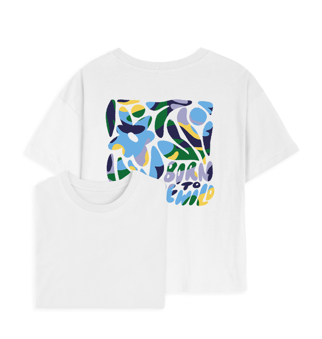 White Printed T-shirt Front