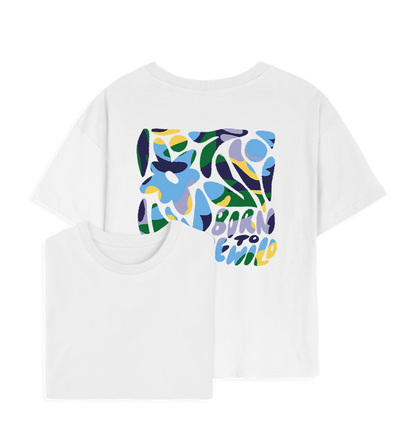 White Printed T-shirt Front