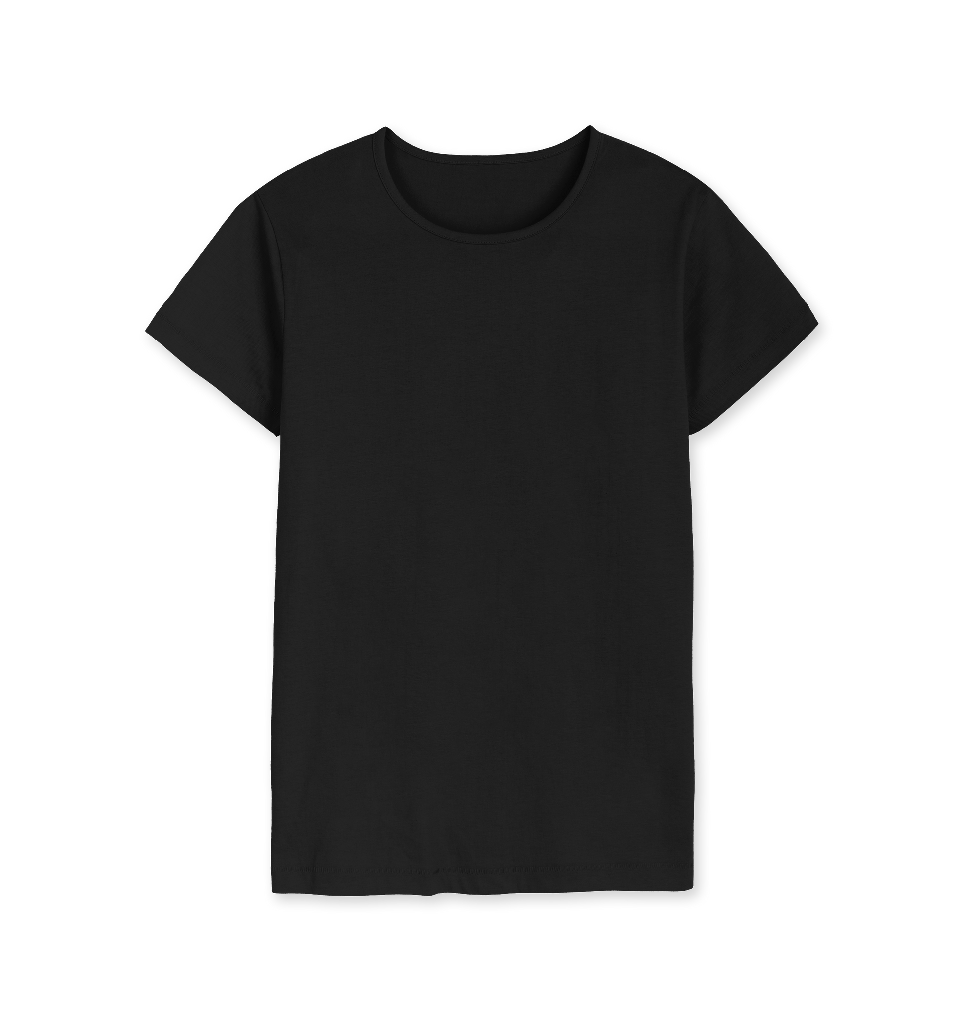 Black Printed T-shirt Front