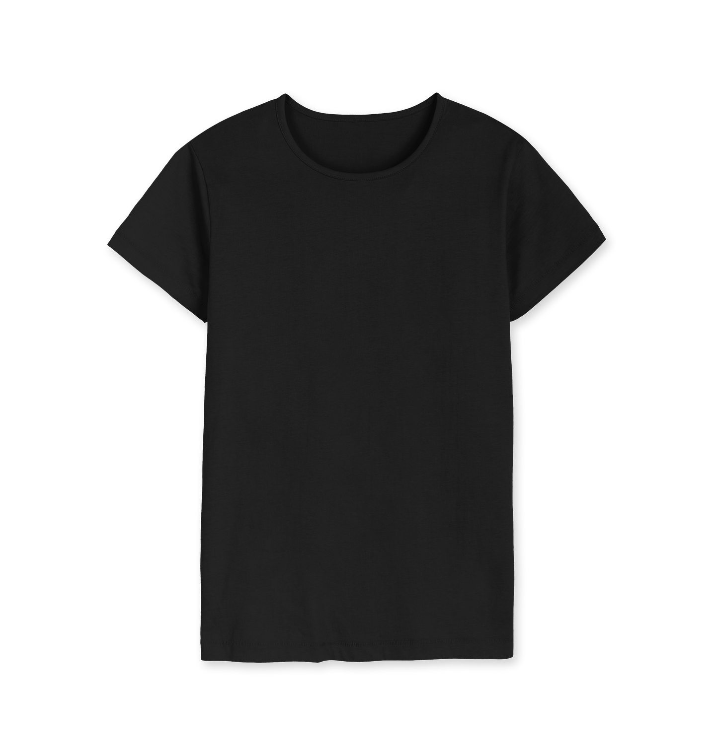 Black Printed T-shirt Front