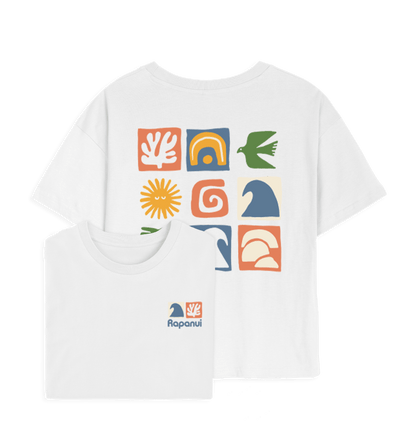 White Printed T-shirt Front
