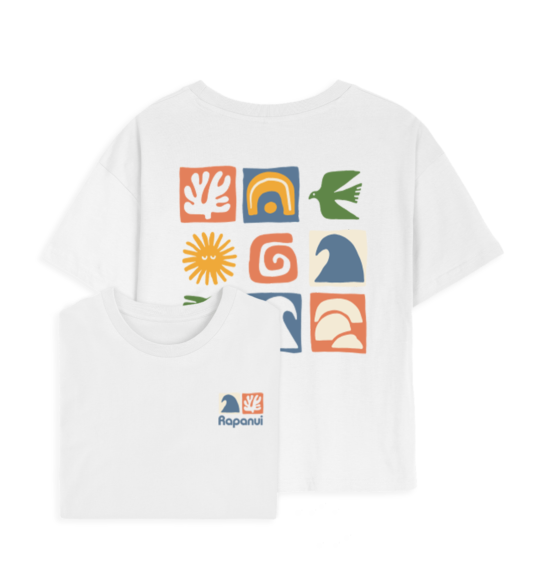 White Printed T-shirt Front