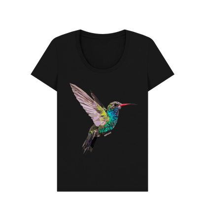Black Printed T-shirt Front