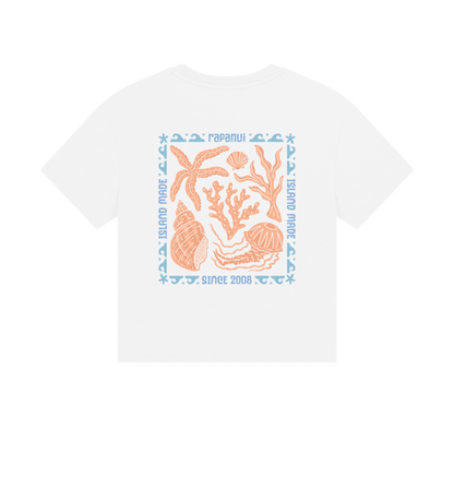 White Printed T-shirt Back