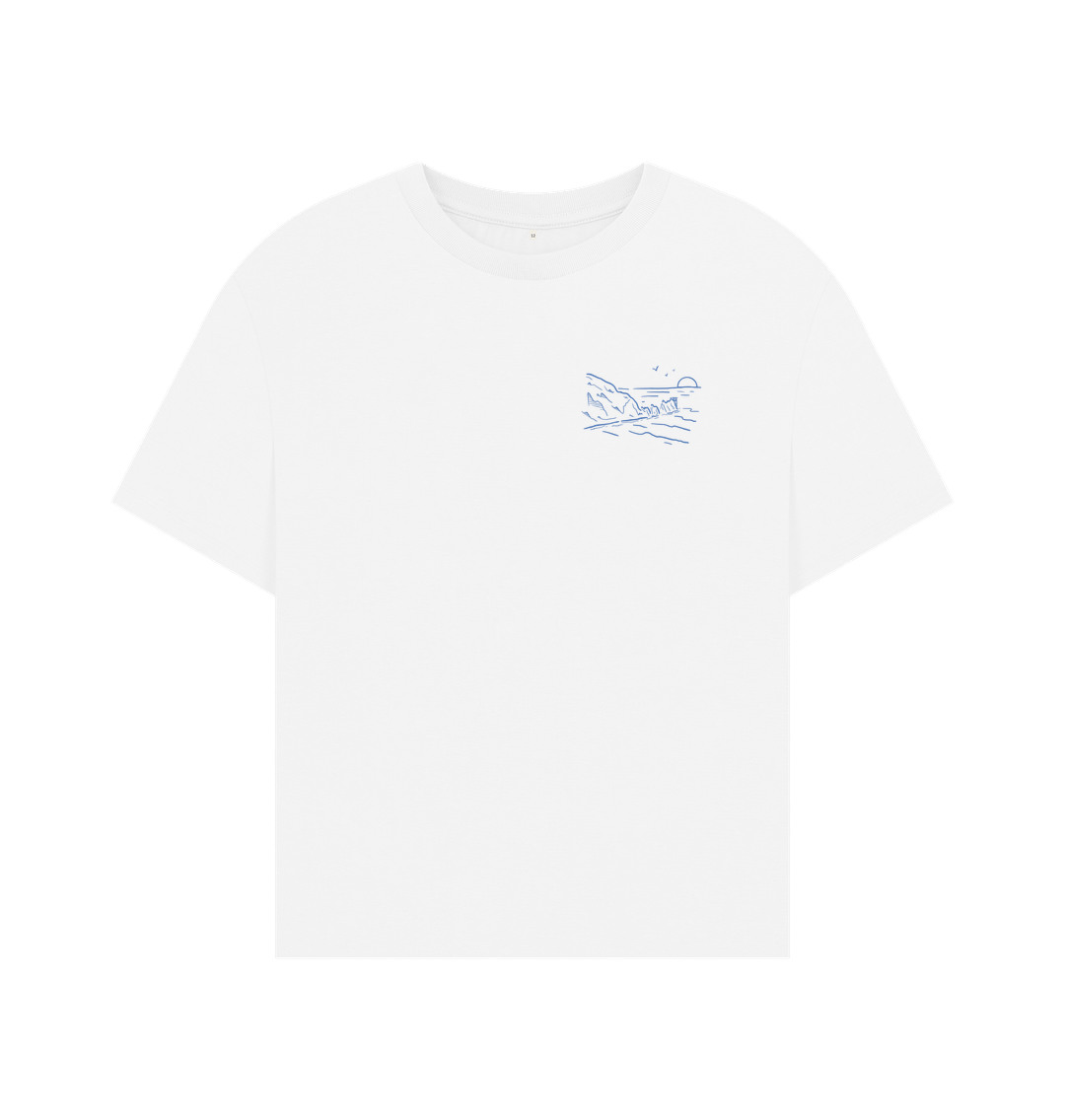 White Printed T-shirt Front