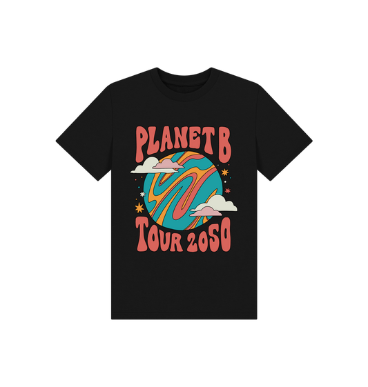 Black Printed Kids T-Shirt