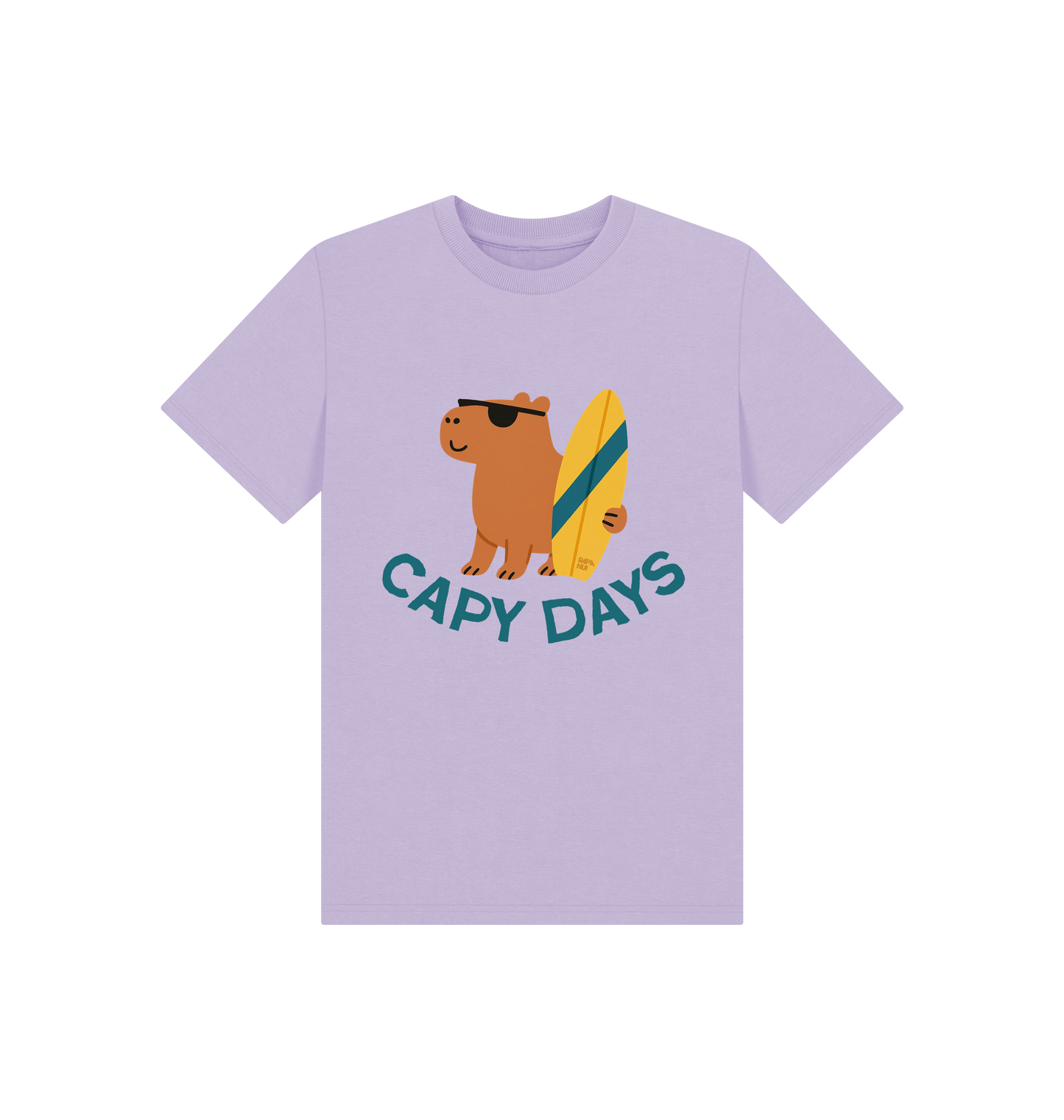 Soft Lilac Printed Kids T-Shirt Front