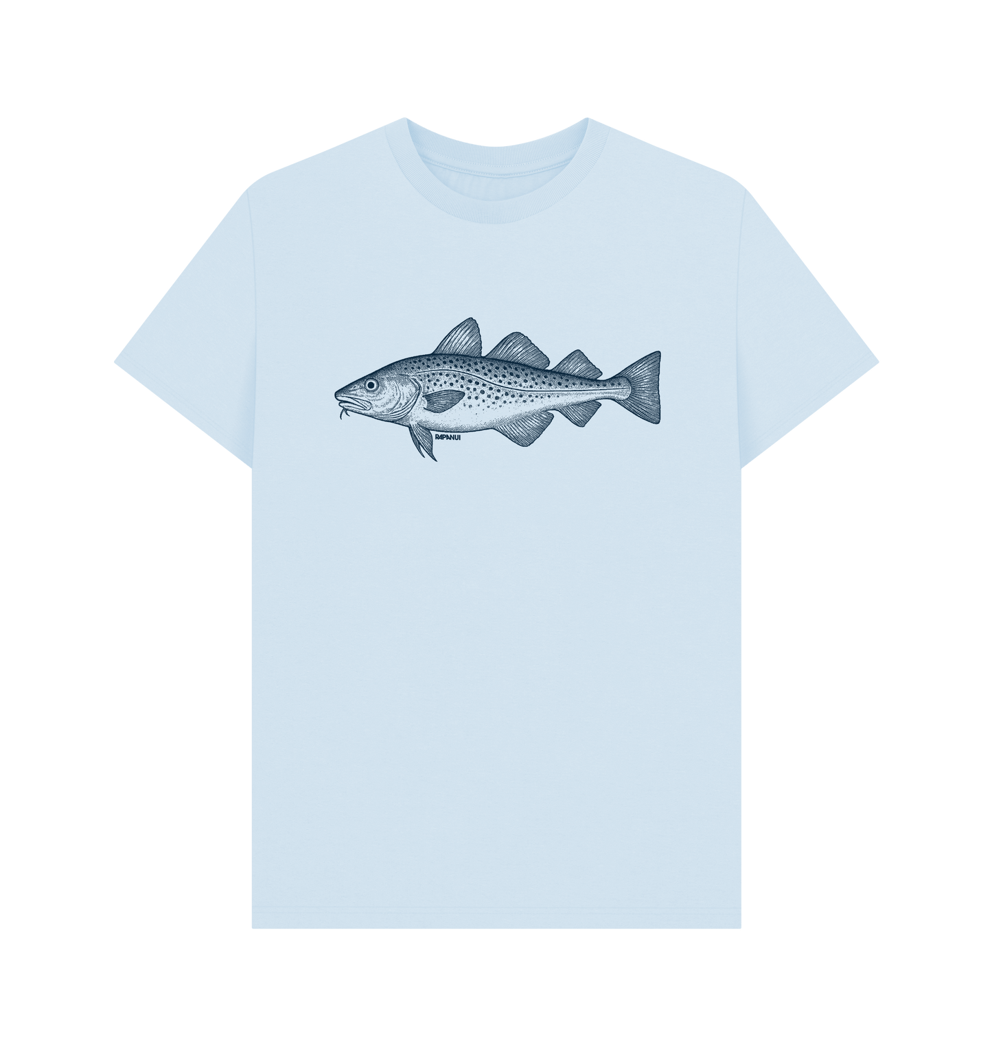 Sky Blue Printed T-shirt Front