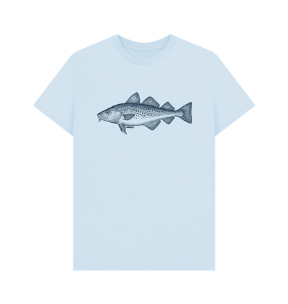 Sky Blue Printed T-shirt Front