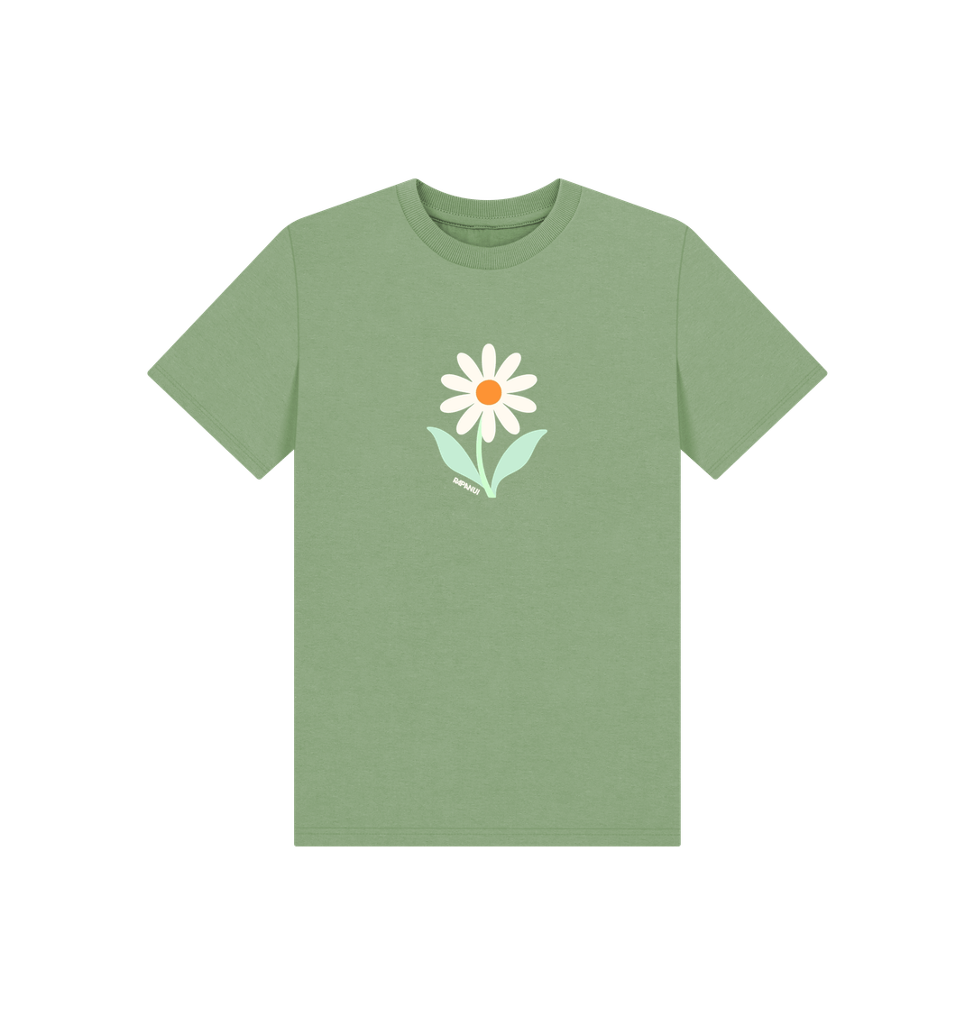 Sage Printed Kids T-Shirt Front