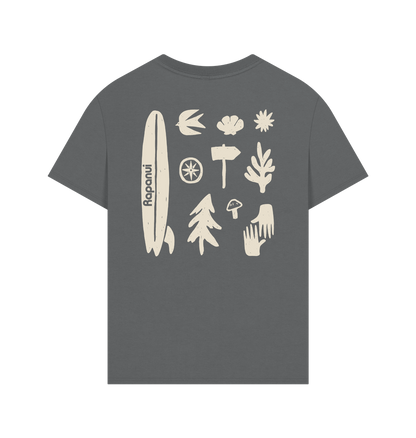 Slate Grey Printed T-shirt Back