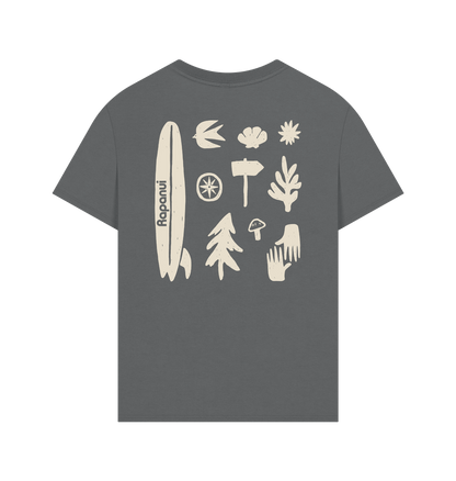 Slate Grey Printed T-shirt Back