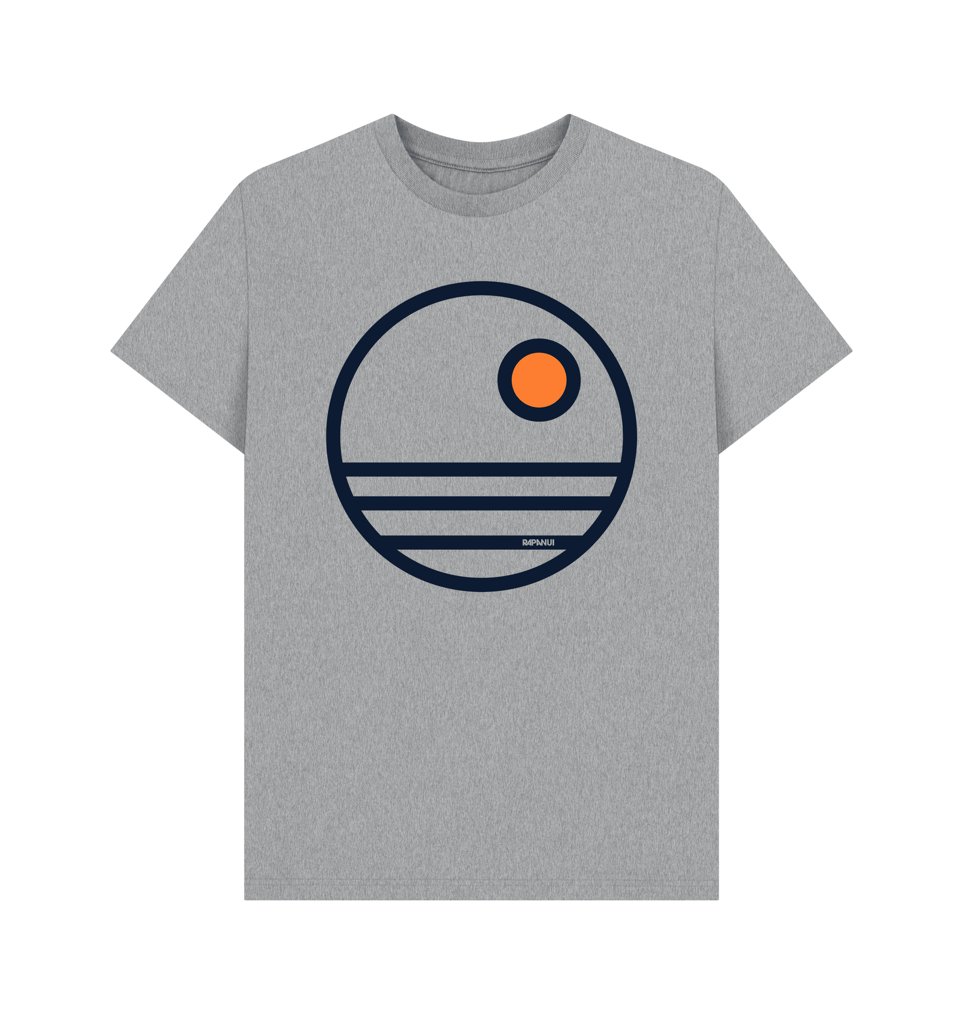 Athletic Grey Printed T-shirt Front