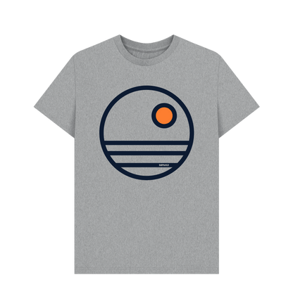 Athletic Grey Printed T-shirt Front