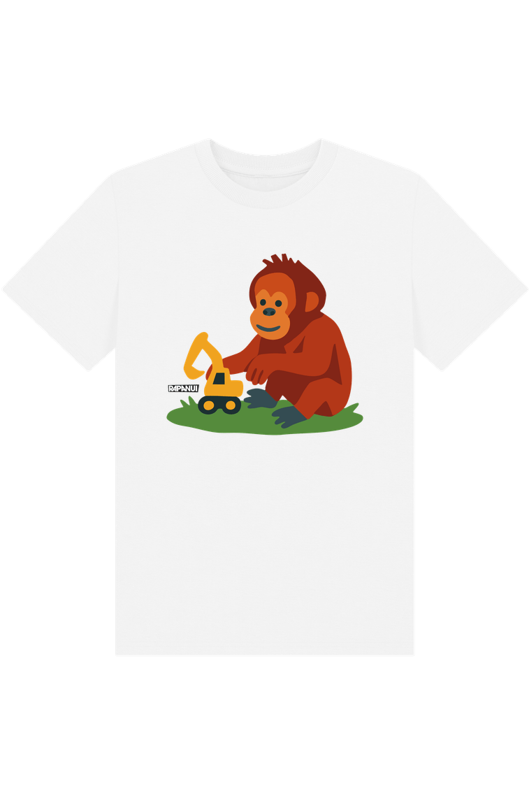 White Printed Kids T-Shirt