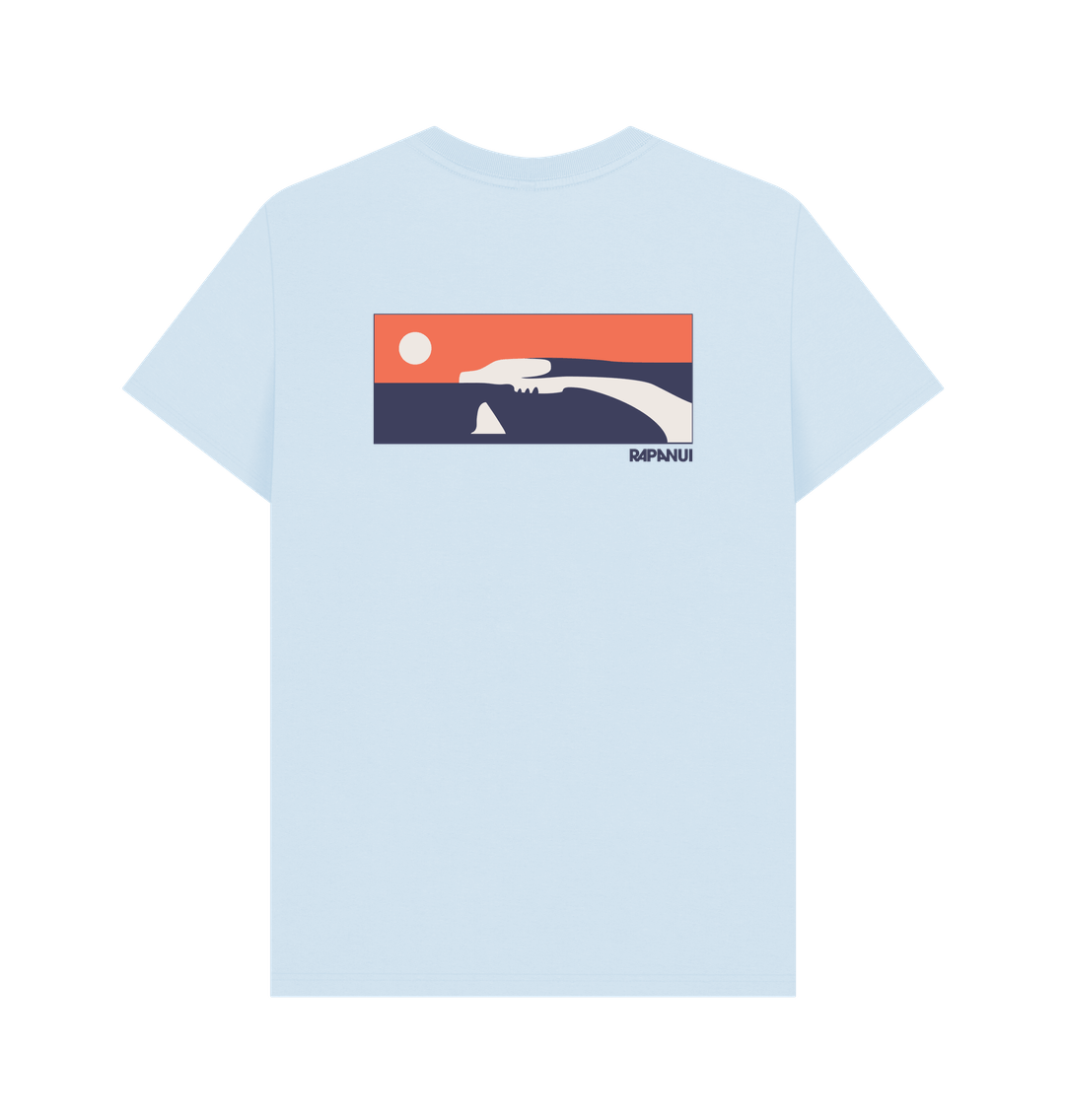 Sky Blue Printed T-shirt Back