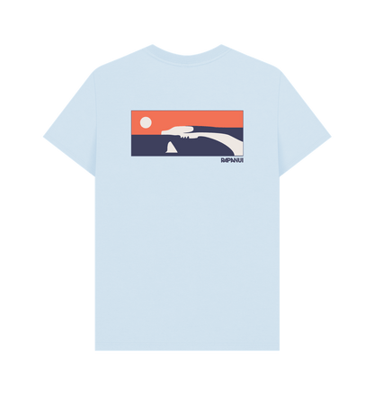 Sky Blue Printed T-shirt Back