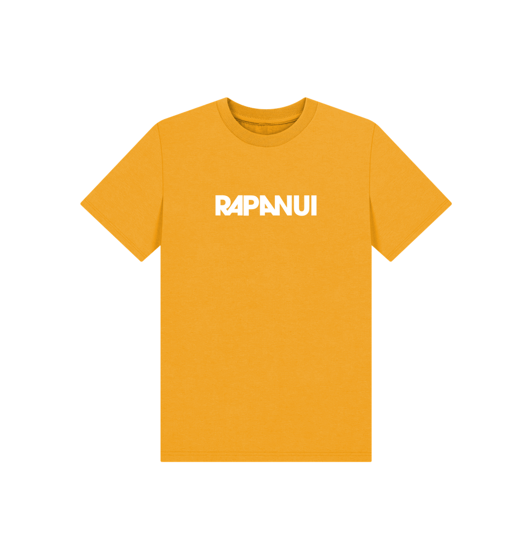 Mustard Printed Kids T-Shirt Front