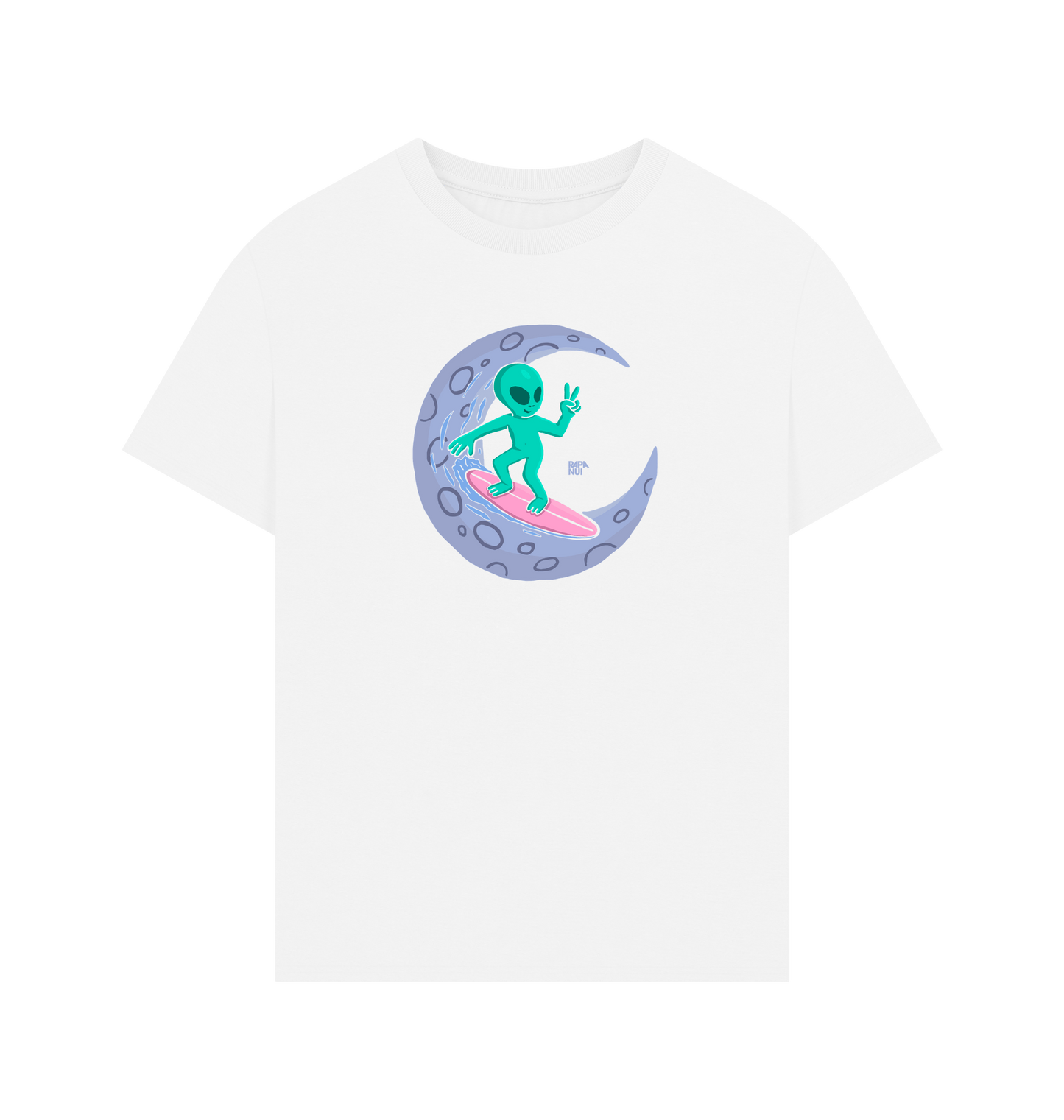 White Printed T-shirt Front