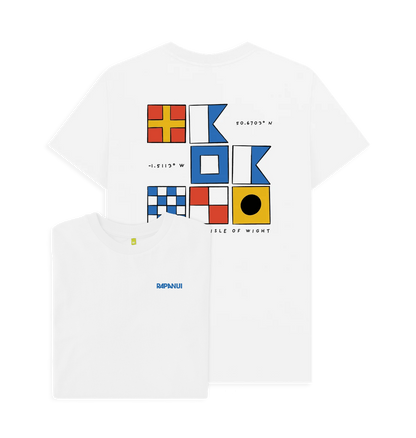 White Printed T-shirt Front